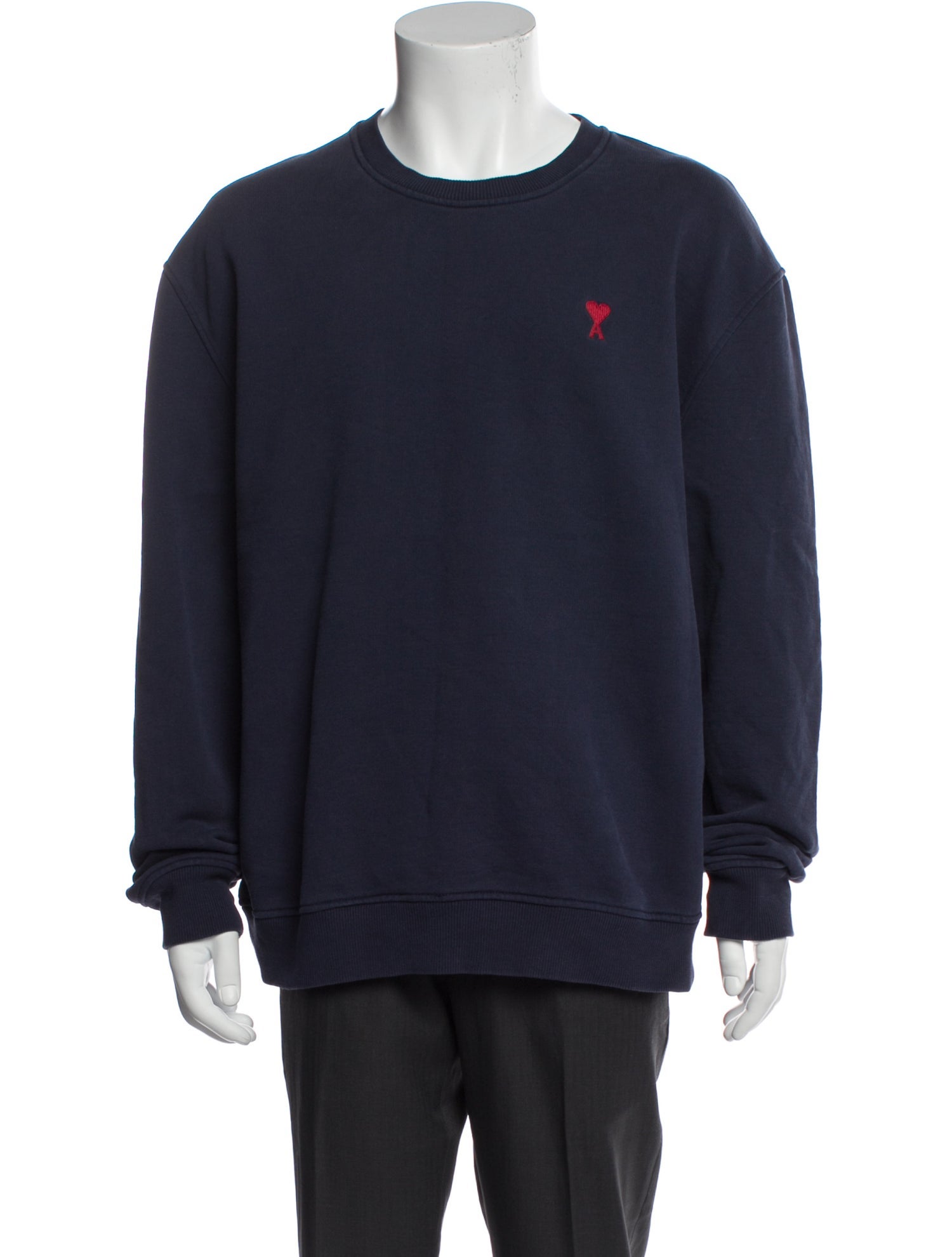 AMI Crew Neck Long Sleeve Sweatshirt