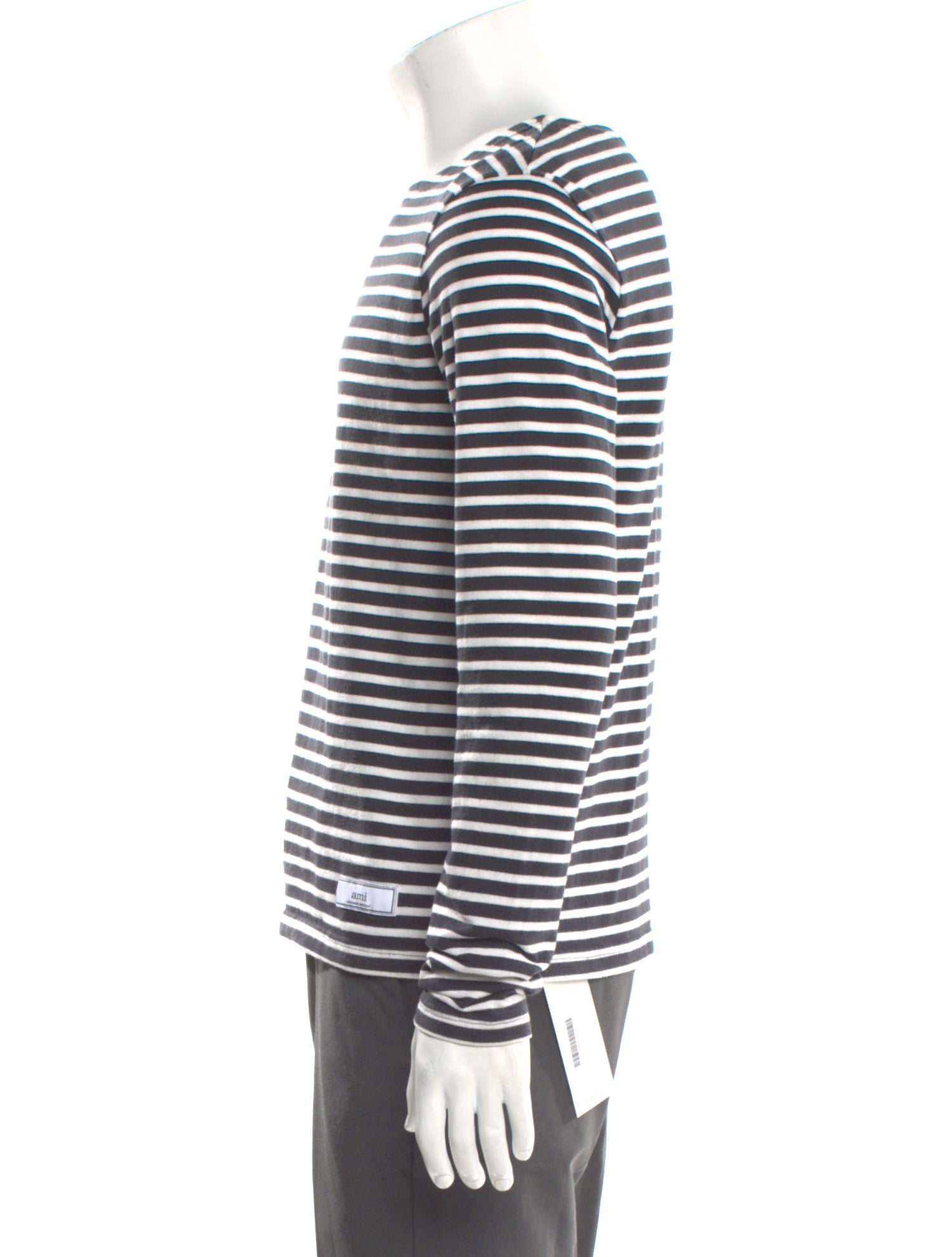 AMI Striped Crew Neck T-Shirt