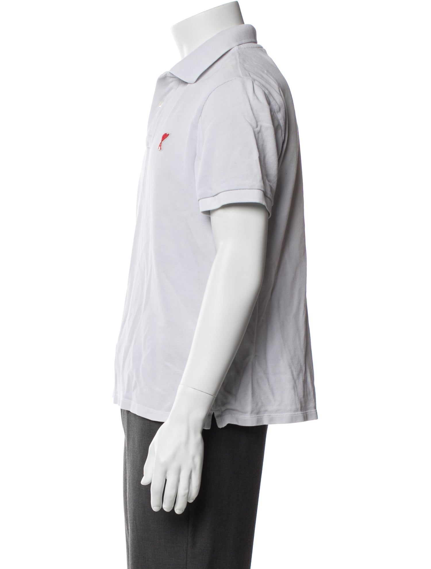 AMI Collar Short Sleeve Polo Shirt