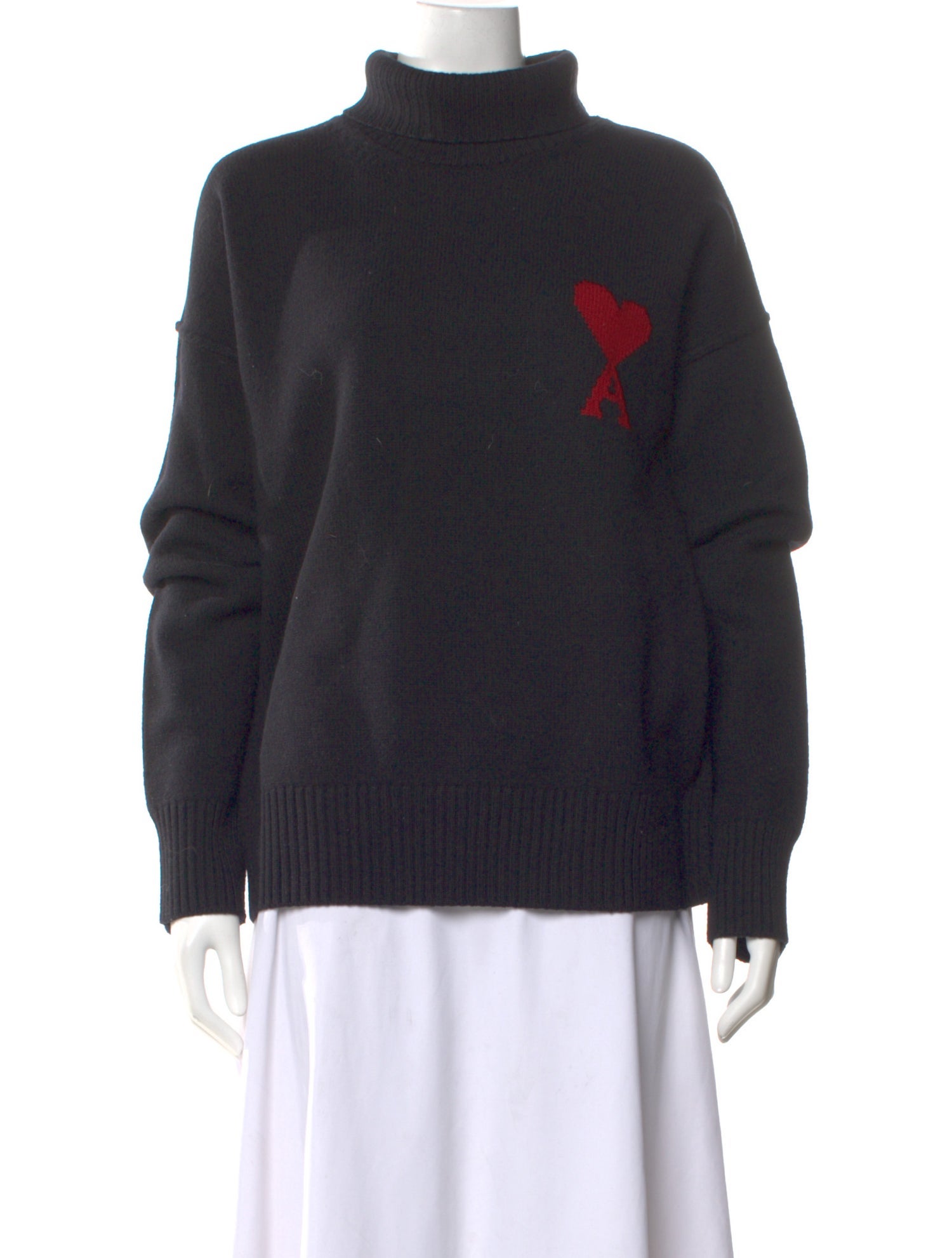 AMI Virgin Wool Turtleneck Sweater