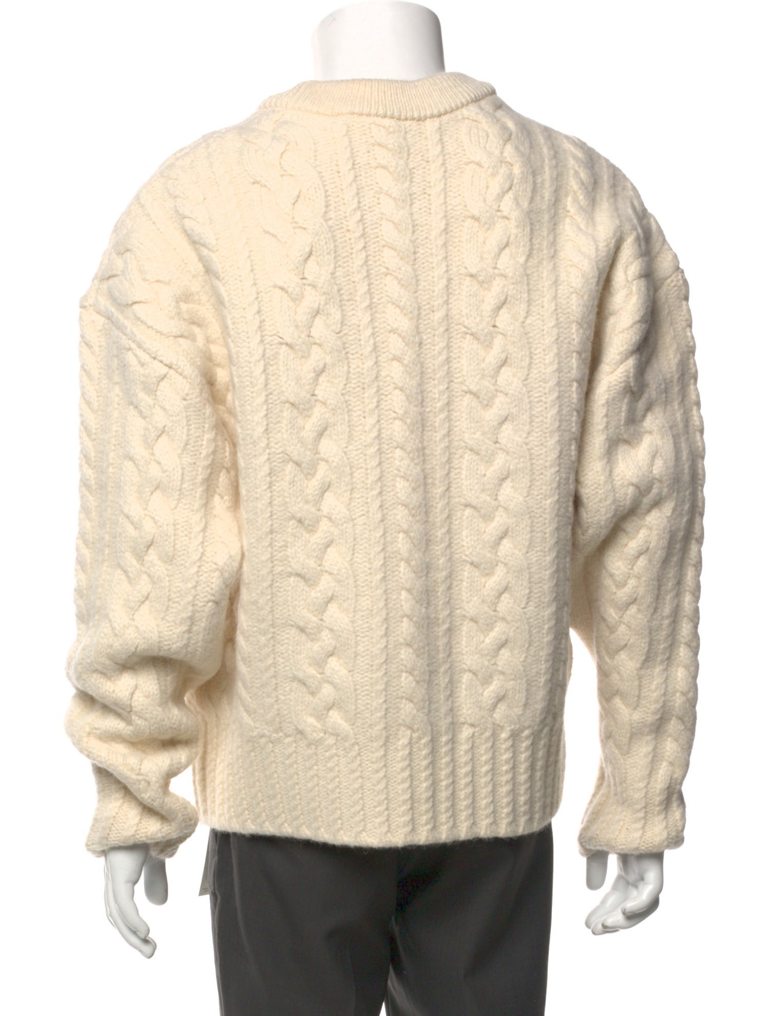 Virgin Wool Crew Neck Pullover