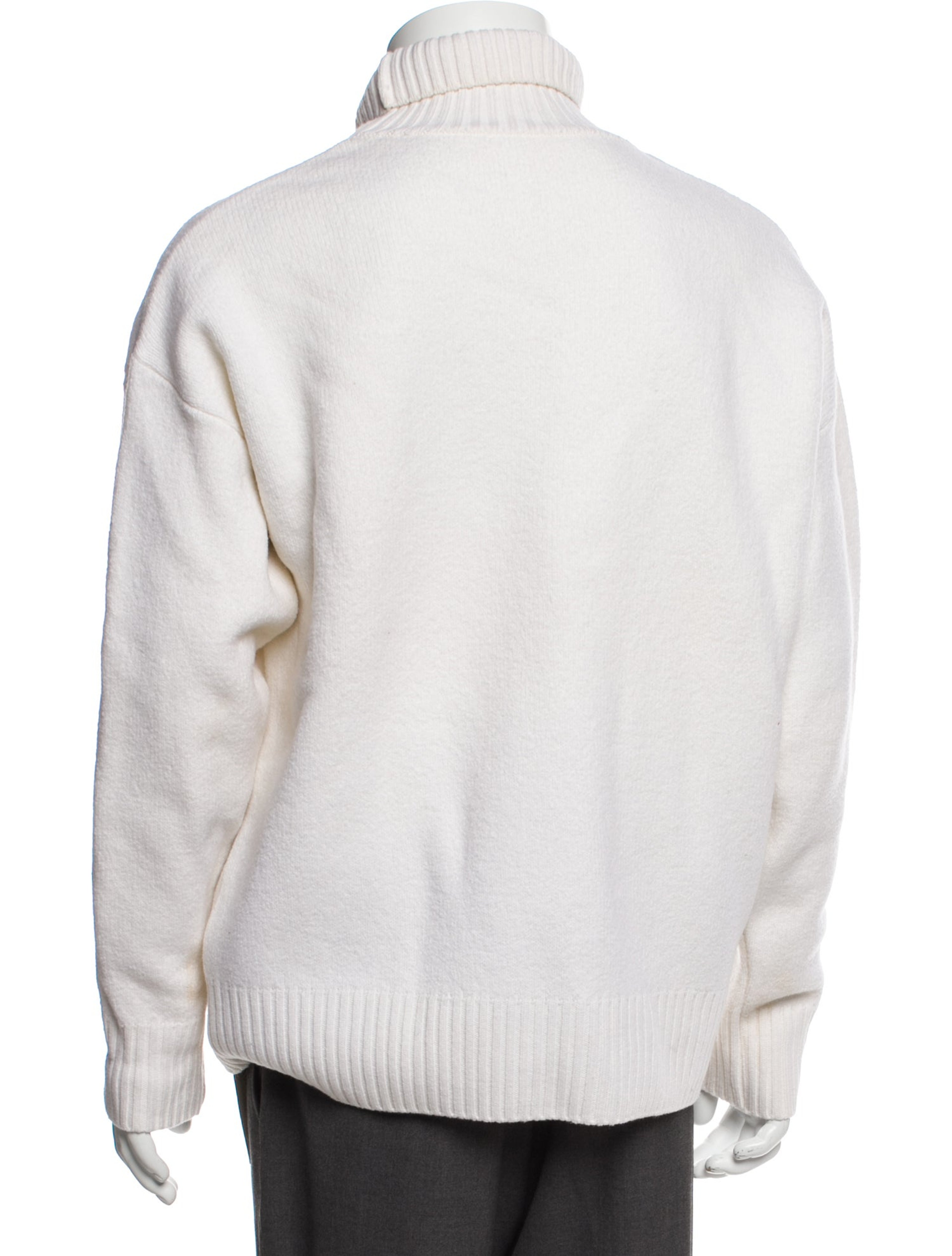 Virgin Wool Graphic Print Pullover