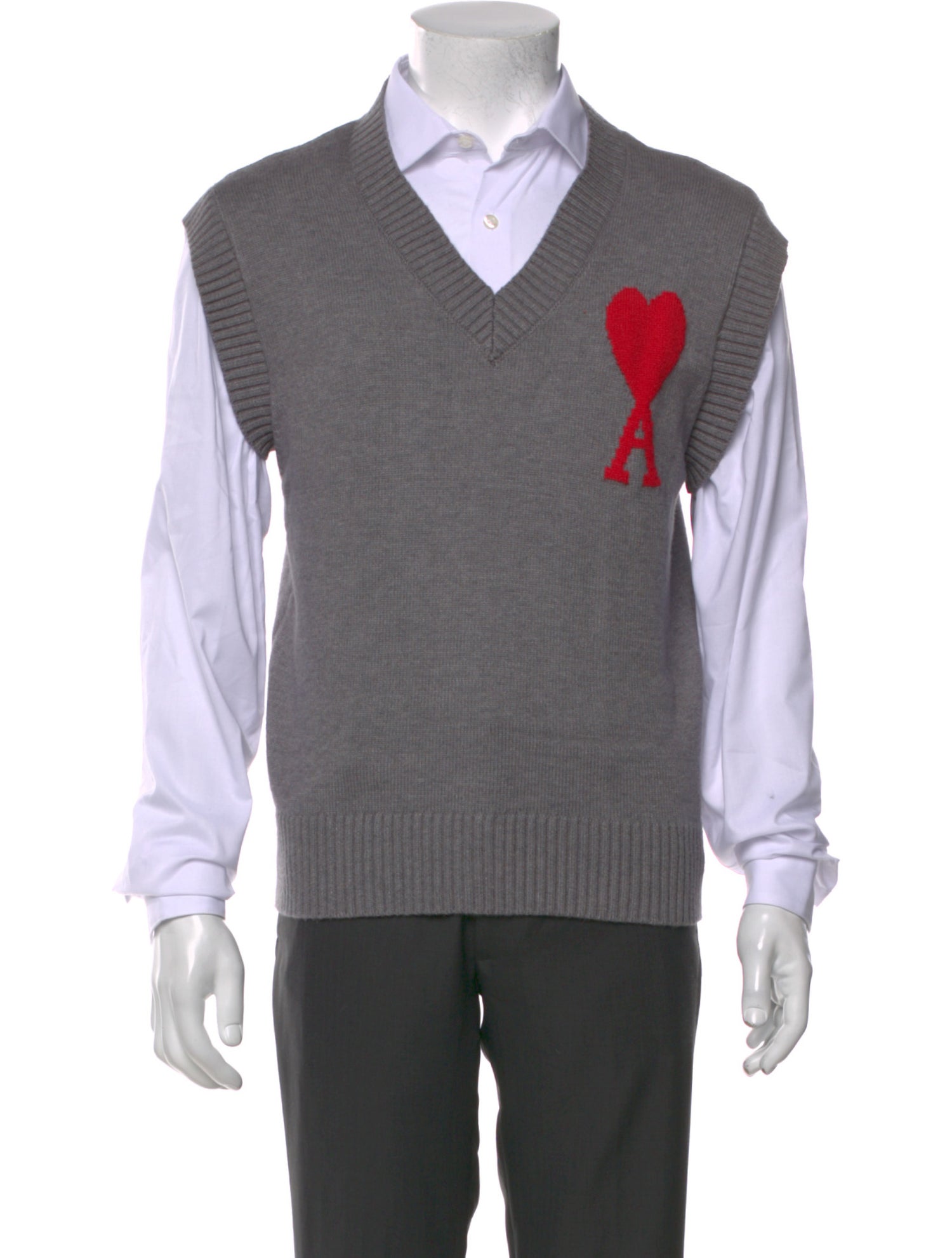AMI V-Neck Sleeveless Sweater Vest w/ Tags