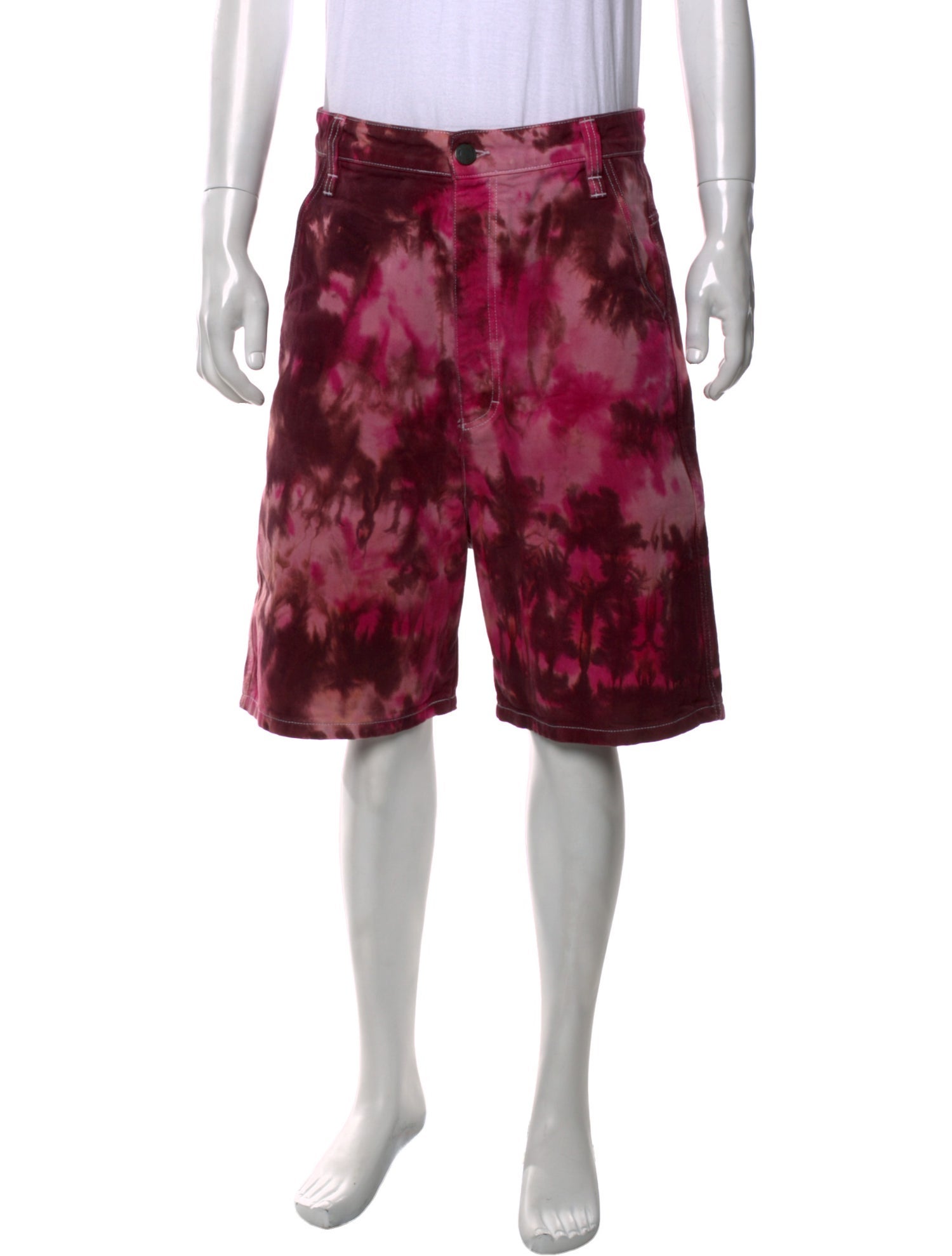 AMI Tie-Dye Print Shorts