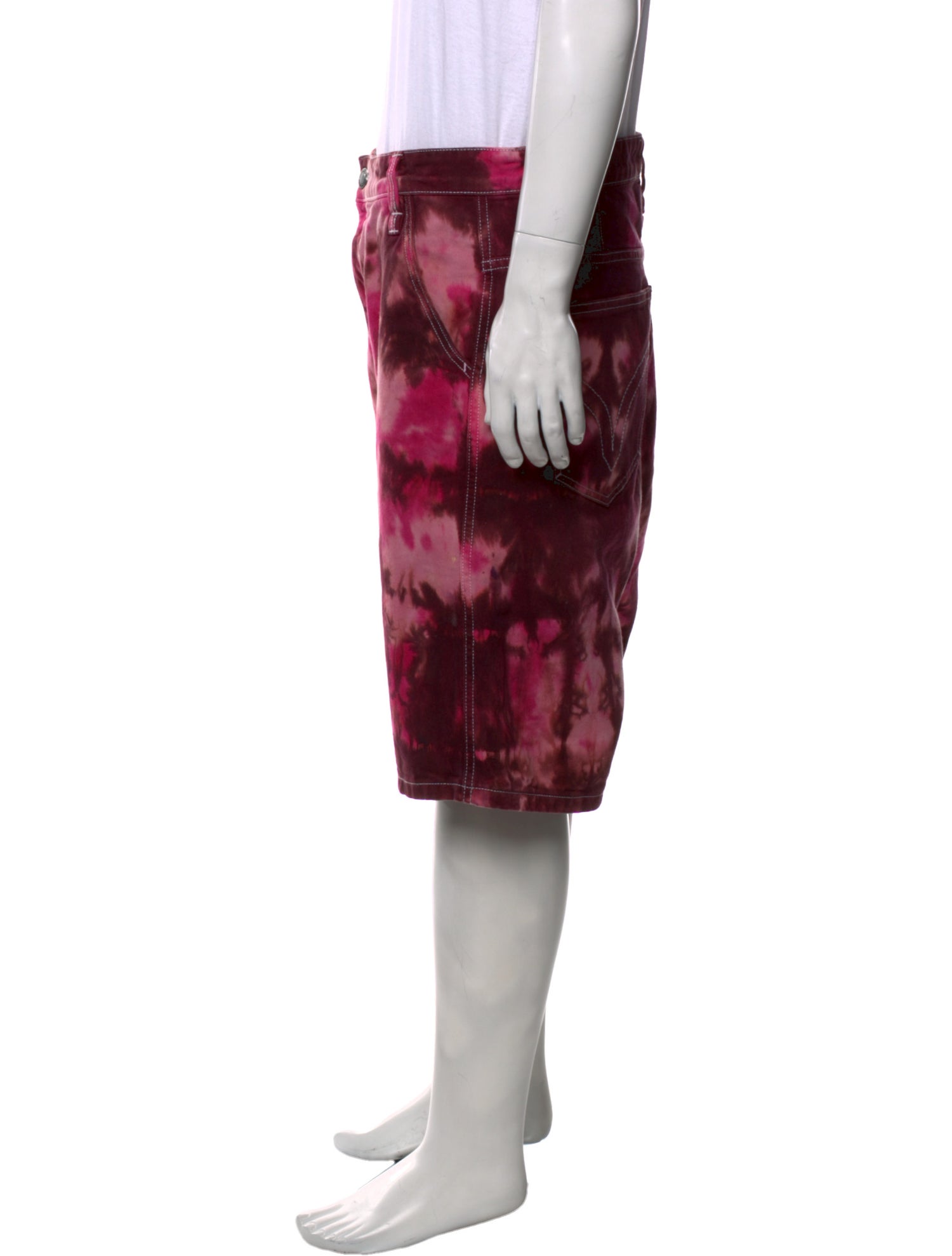 AMI Tie-Dye Print Shorts