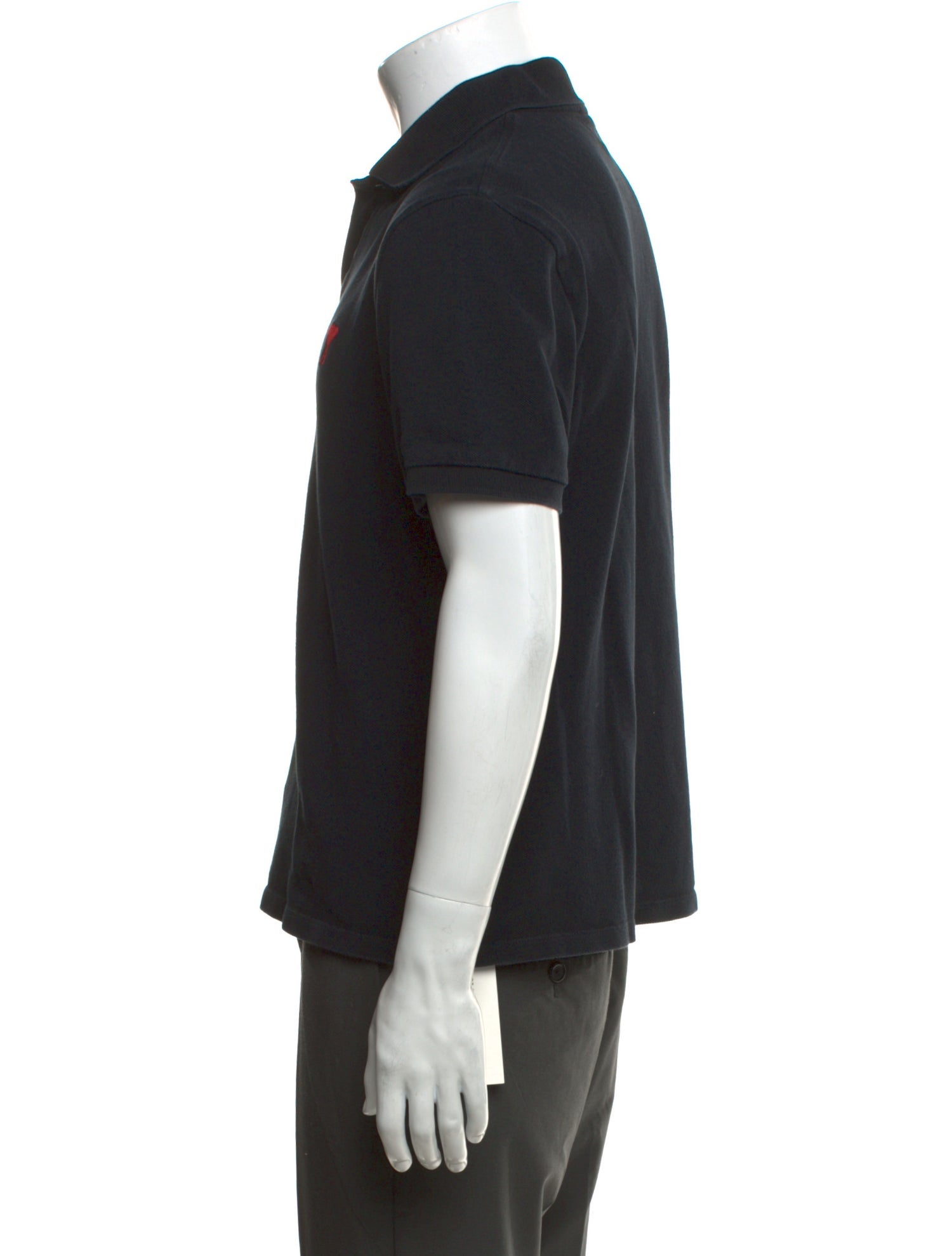 AMI Crew Neck Short Sleeve Polo Shirt