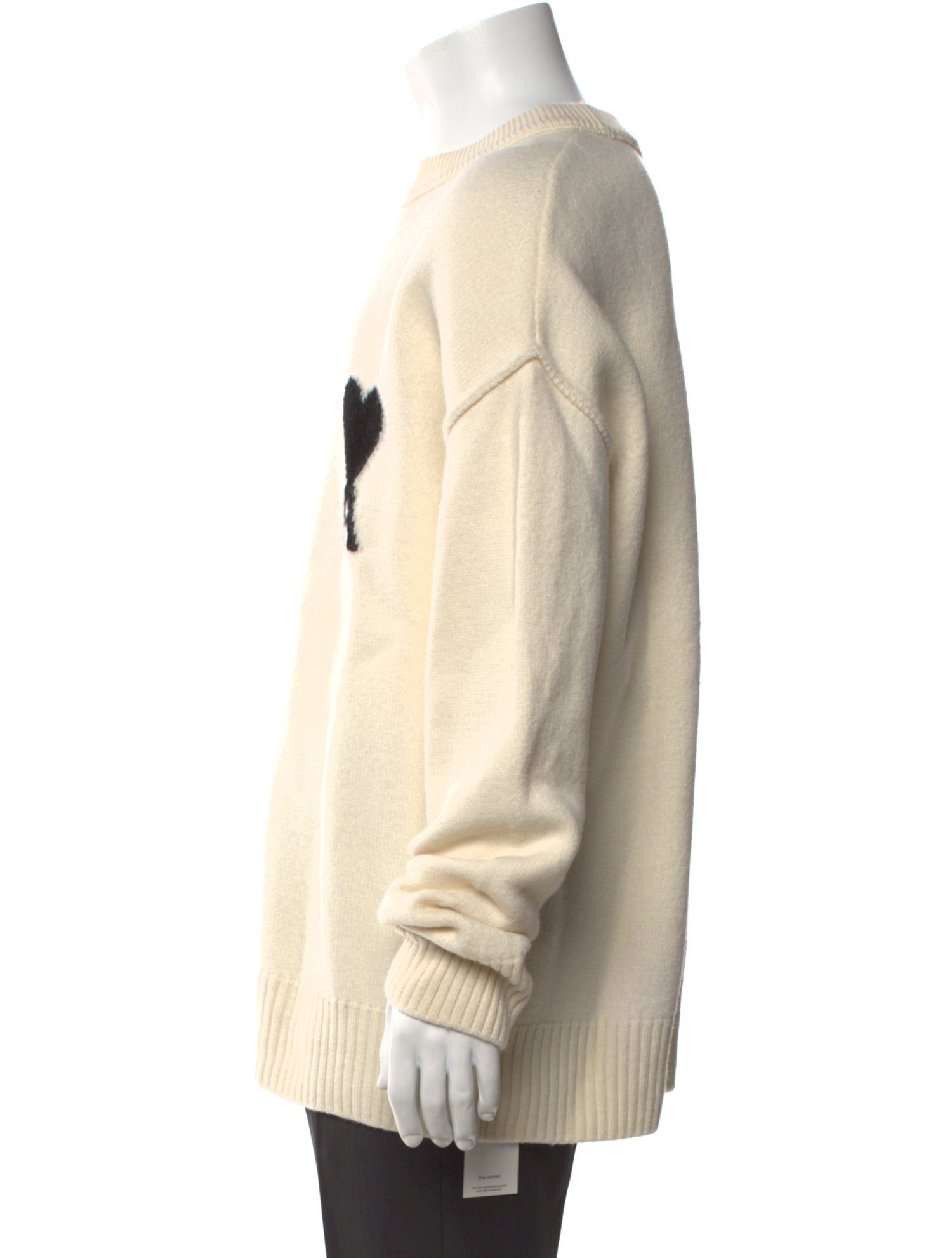 AMI Alexandre Mattiussi Virgin Wool Graphic Print Pullover