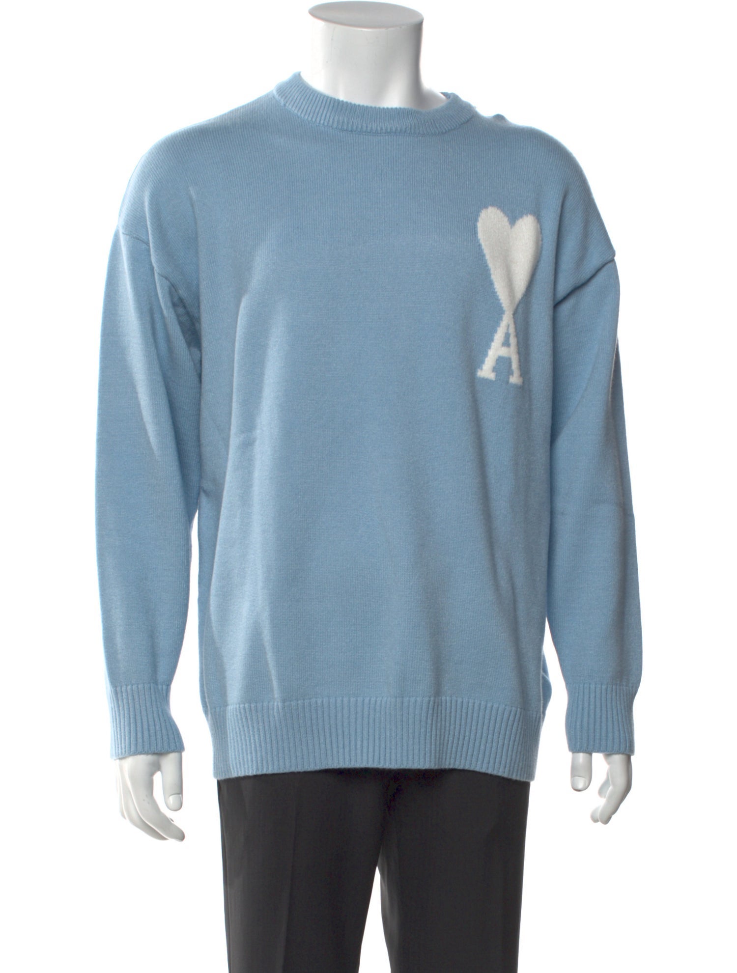 AMI Graphic Print Crew Neck Pullover w/ Tags