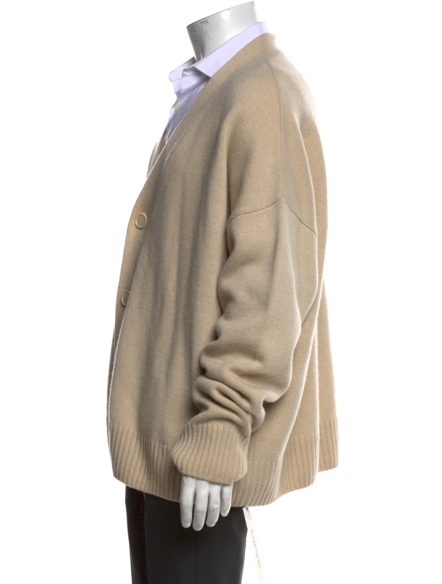 AMI Merino Wool V-Neck Cardigan