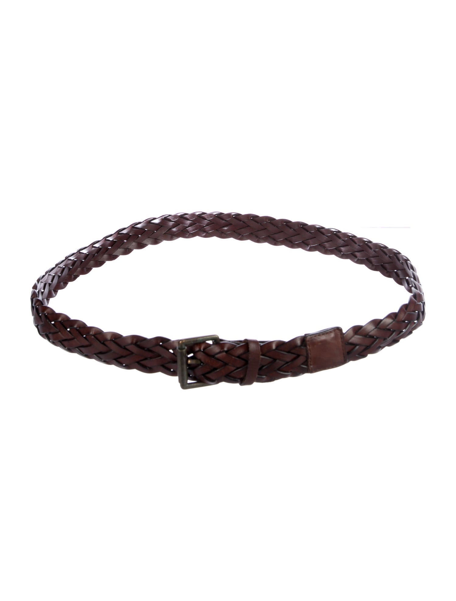 AMI Leather Braided Accents Belt