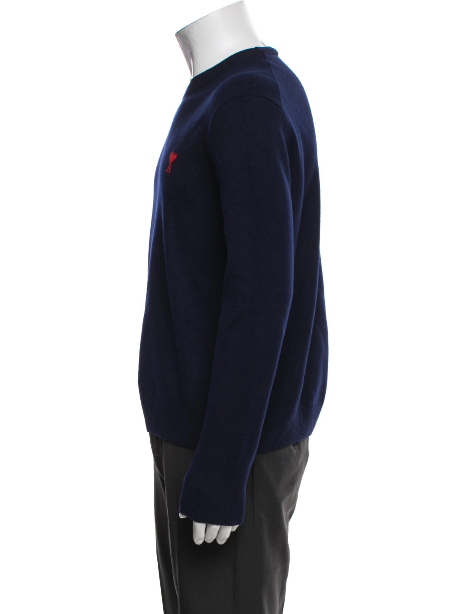 AMI Merino Wool Crew Neck Pullover