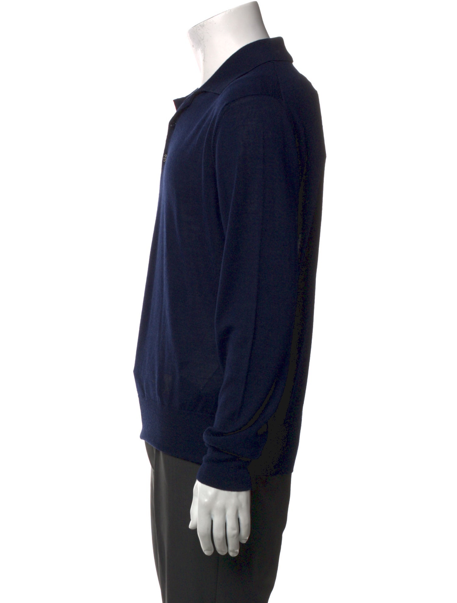 AMI Merino Wool Collar Polo Sweater w/ Tags