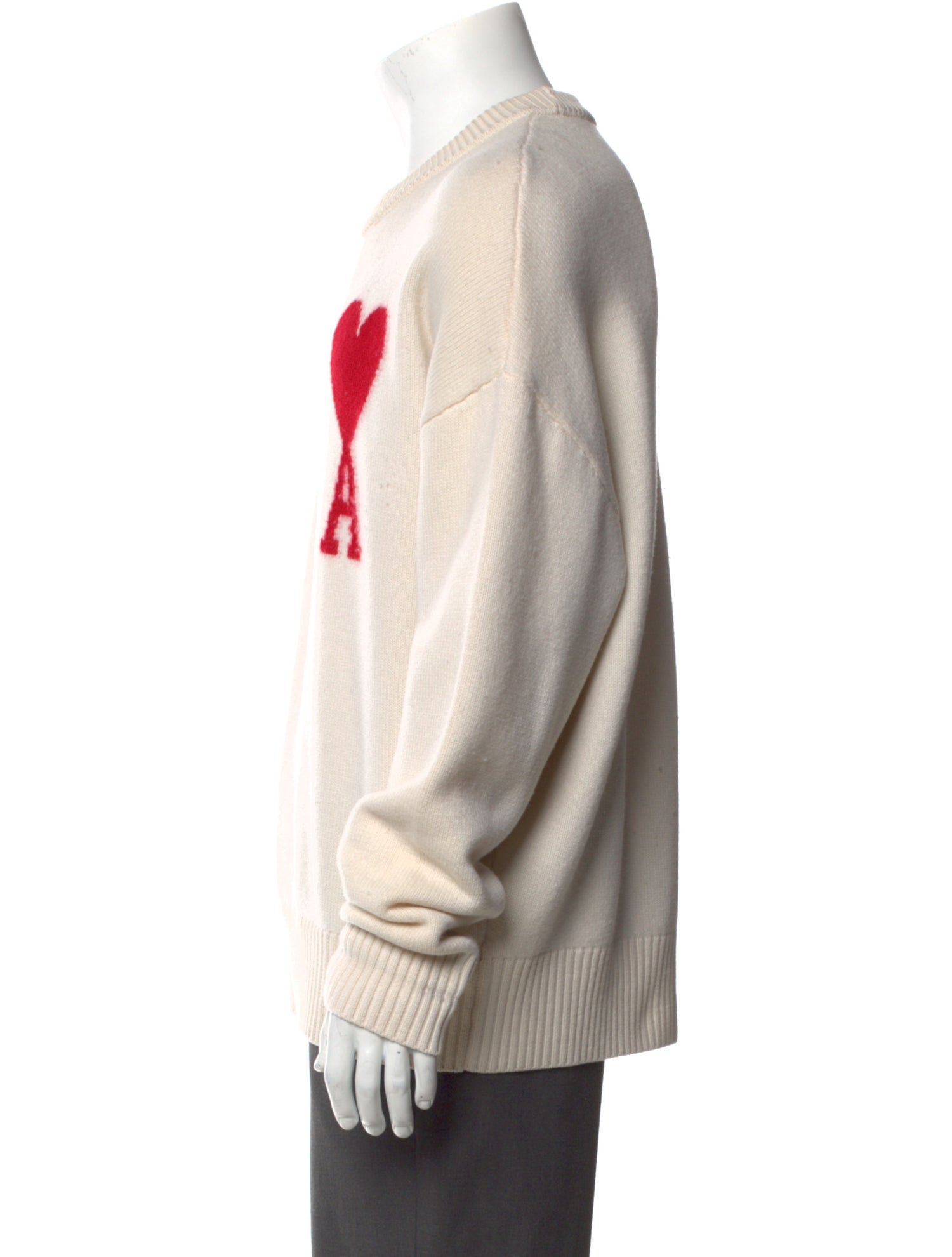 AMI Virgin Wool Graphic Print Pullover