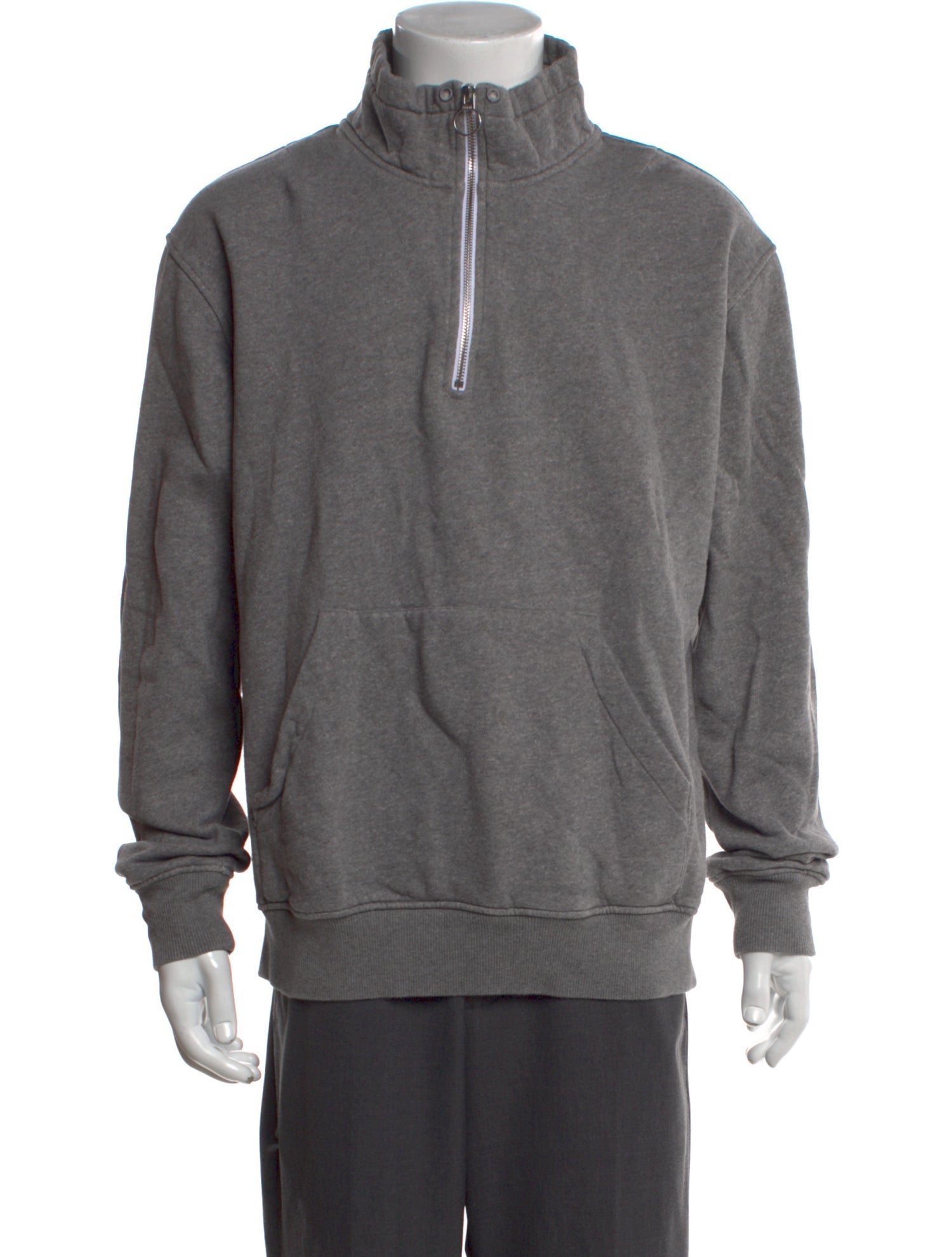 AMI Alexandre Mattiussi Mock Neck Long Sleeve Pullover
