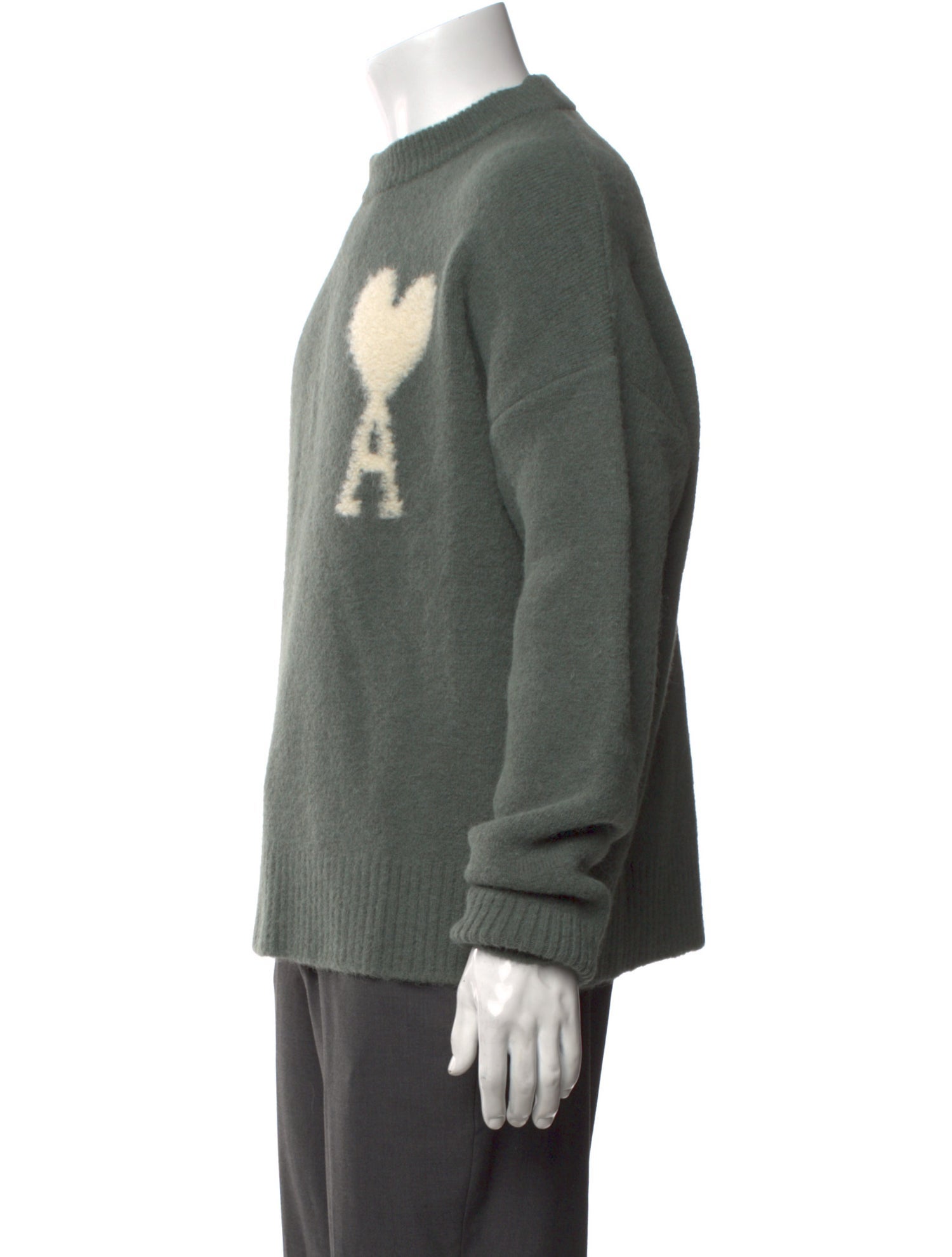 AMI Alpaca Graphic Print Pullover