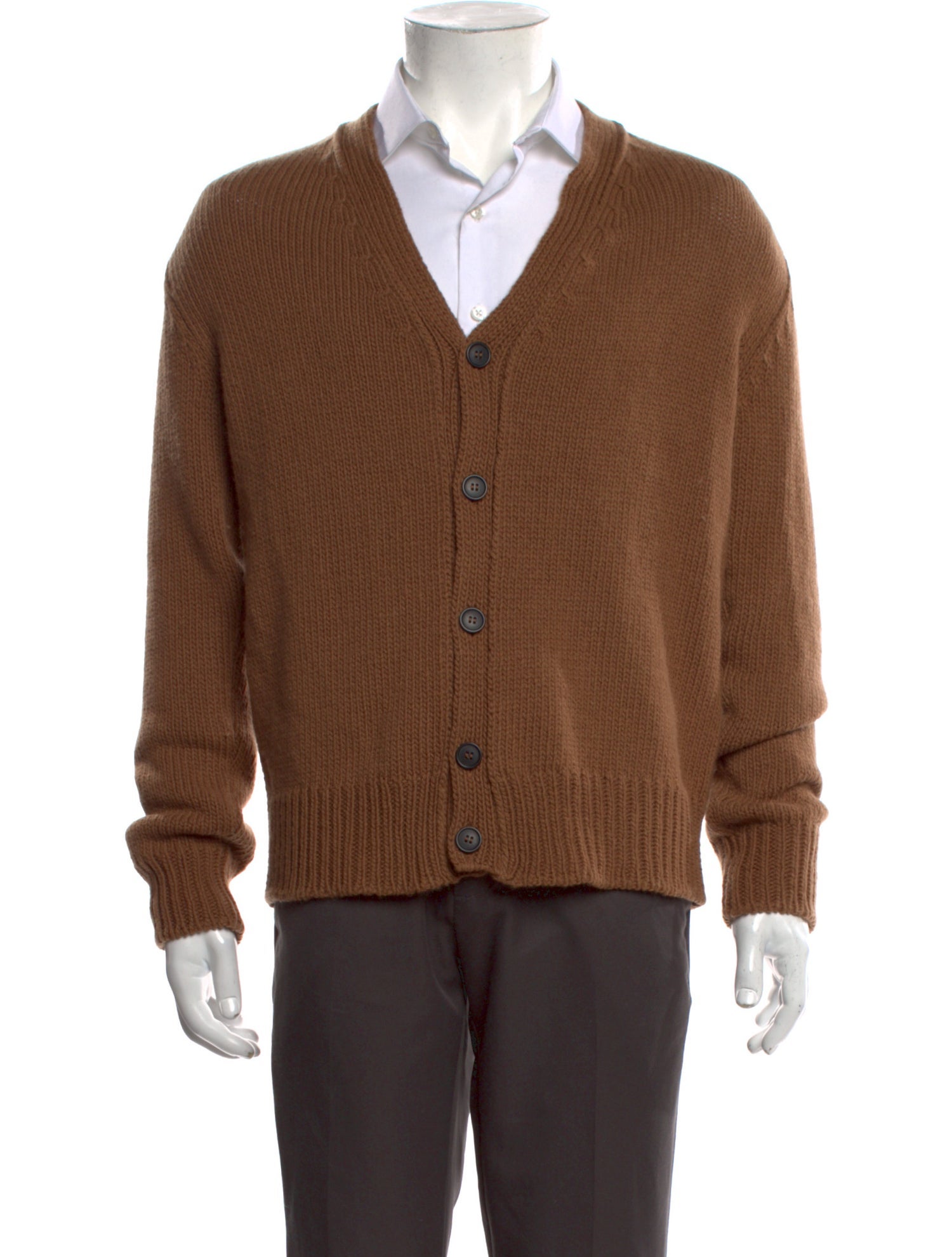 AMI Wool V-Neck Cardigan