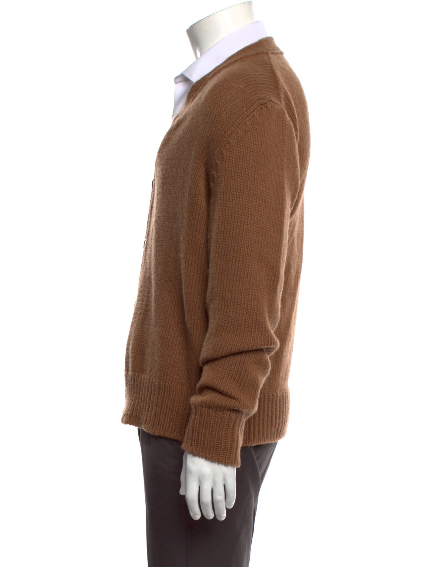 AMI Wool V-Neck Cardigan
