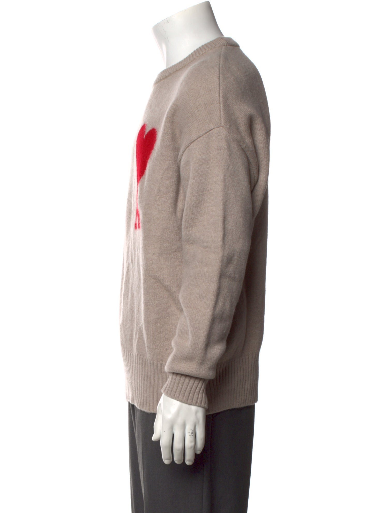 AMI Virgin Wool Graphic Print Pullover