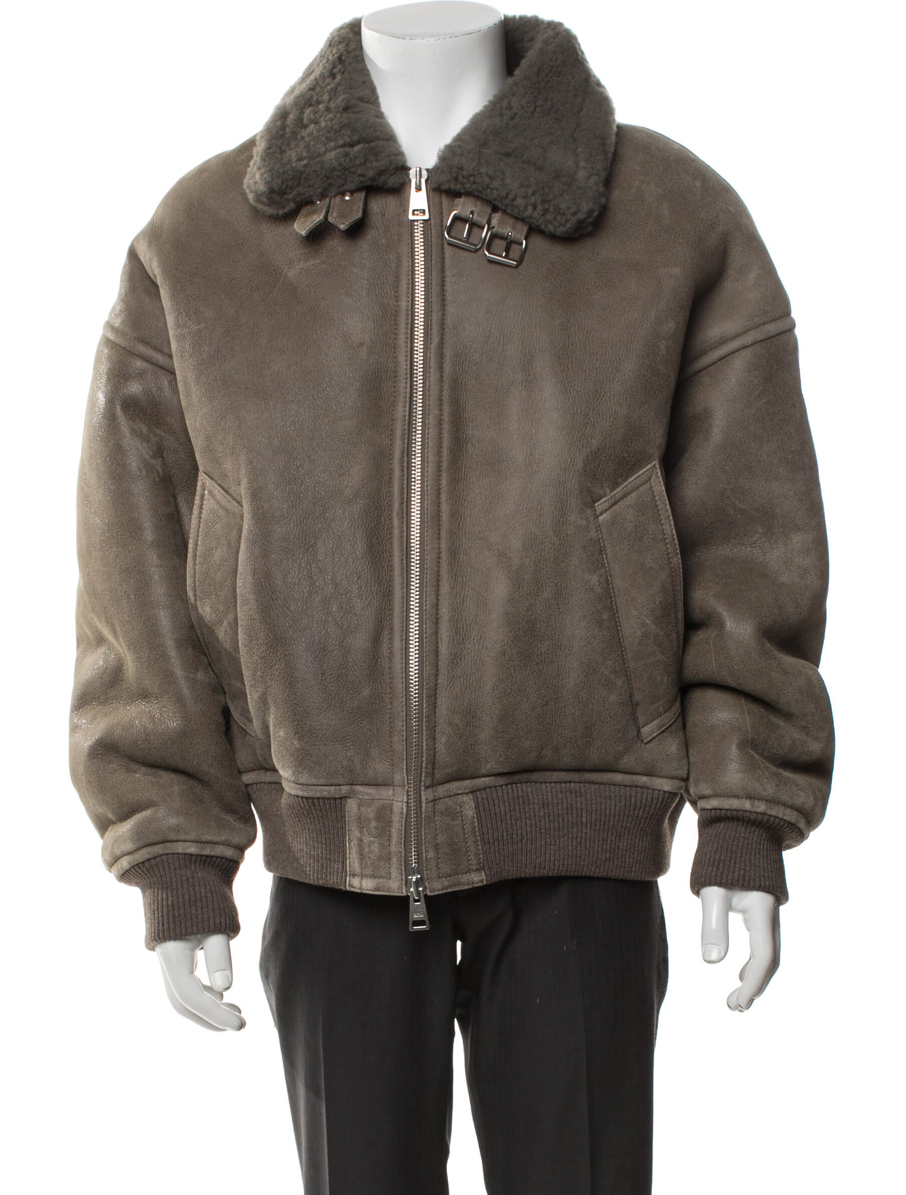 AMI Shearling Bomber Jacket