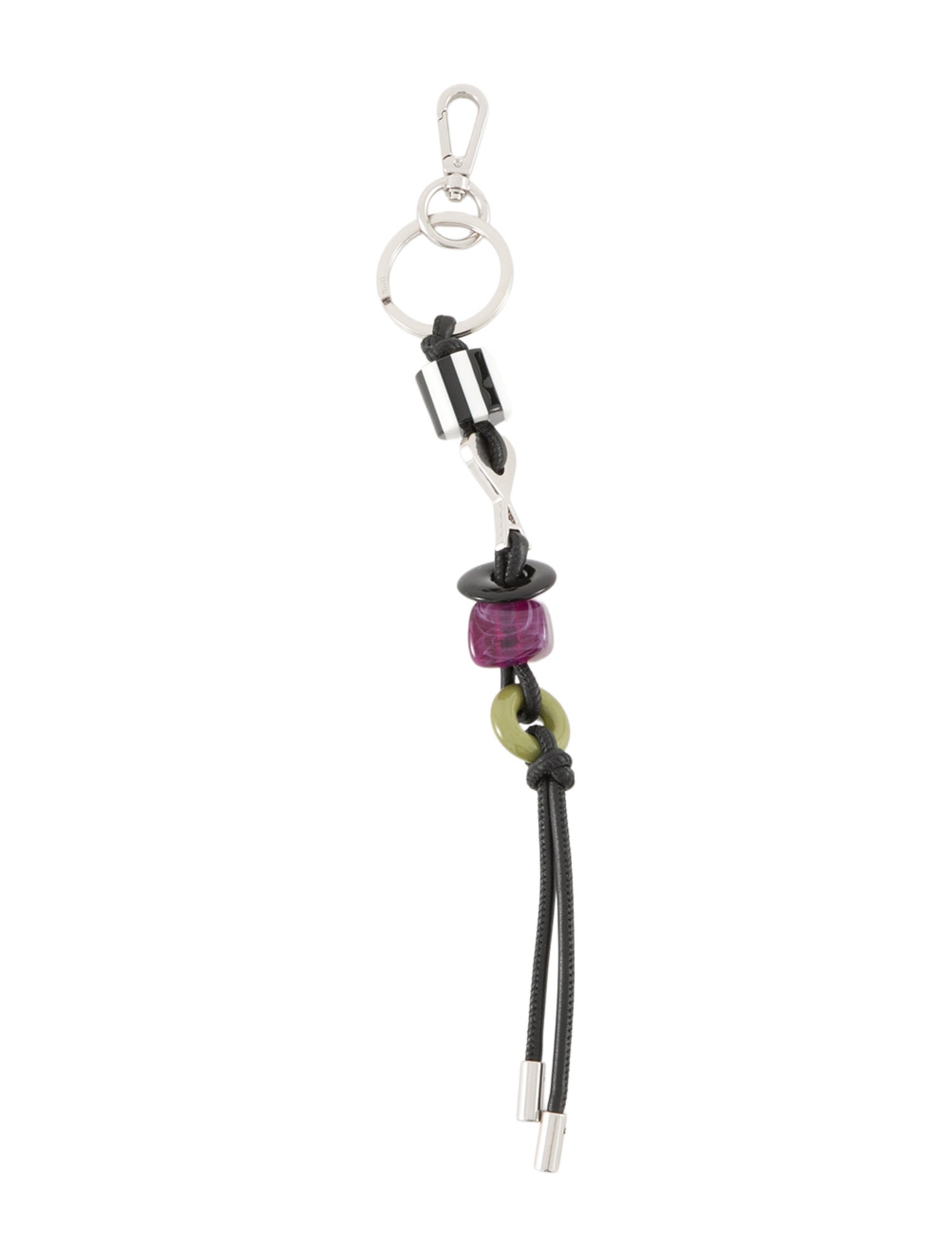 AMI Pattern Print Bag Charm