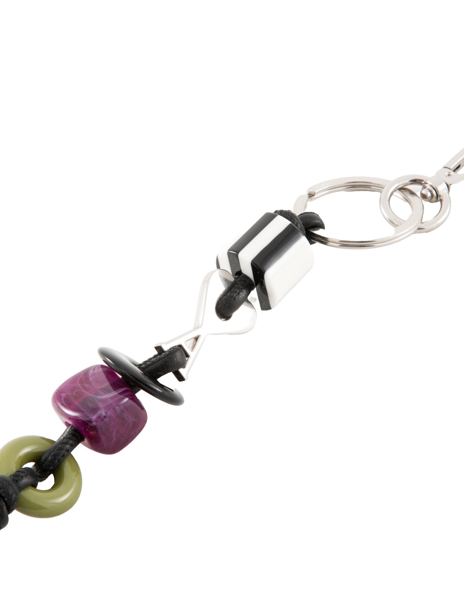AMI Pattern Print Bag Charm