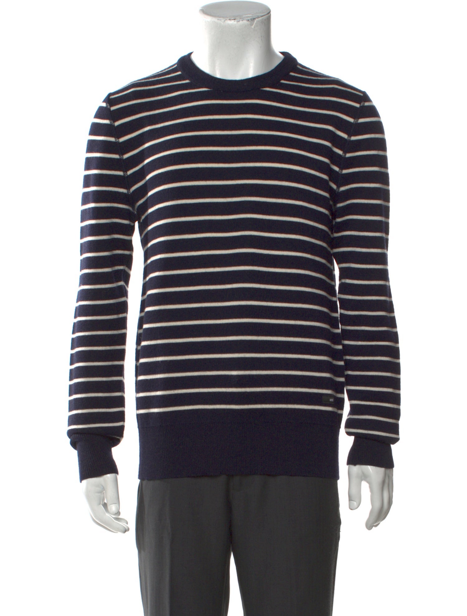 AMI Wool Striped Pullover