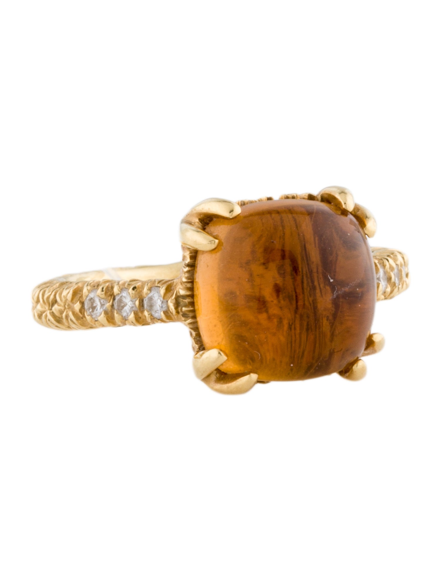 Aaron Henry 19K Citrine & Diamond Arbor Ring