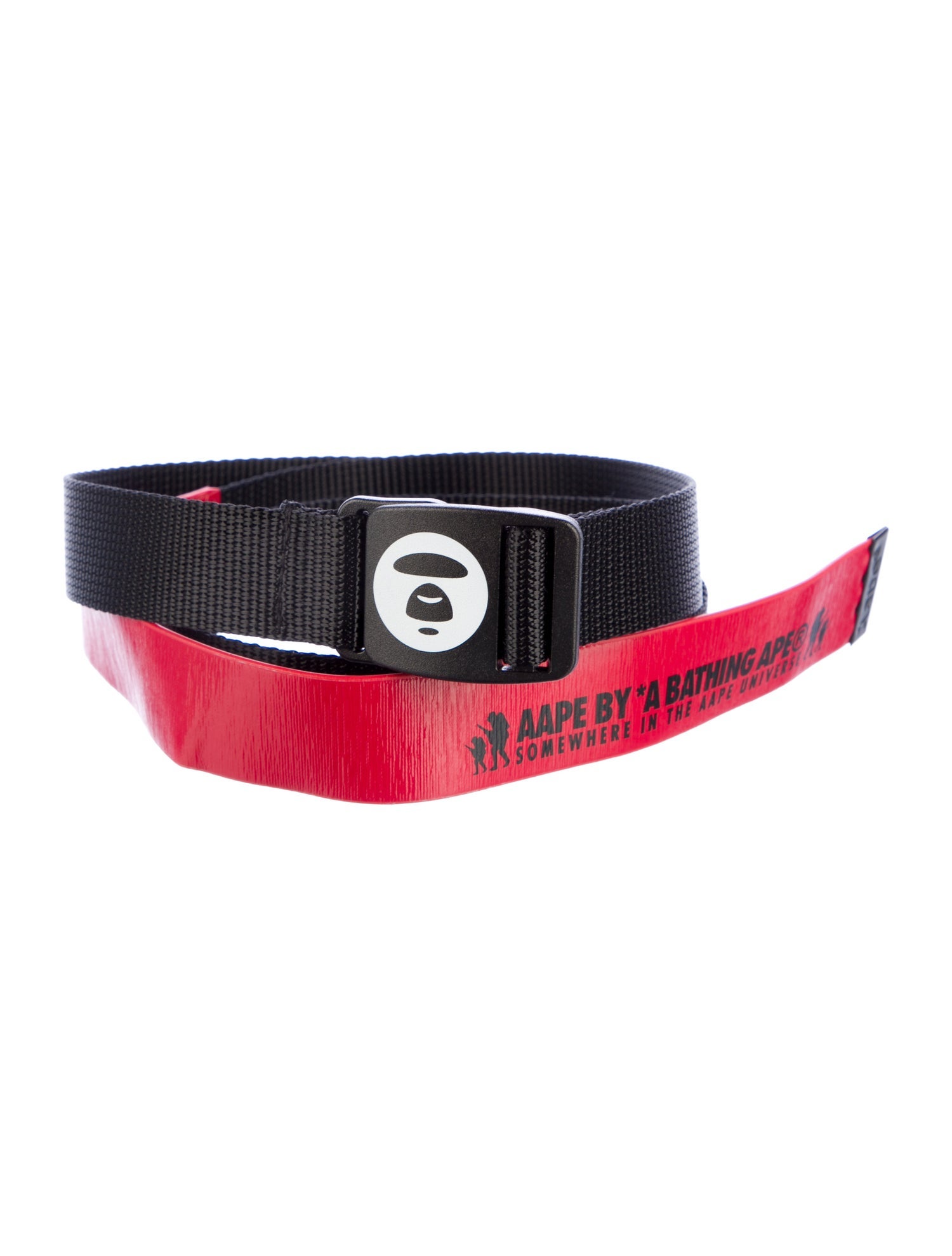 Aape by A Bathing Ape Skinny Waist Belt - Black Belts, Accessories