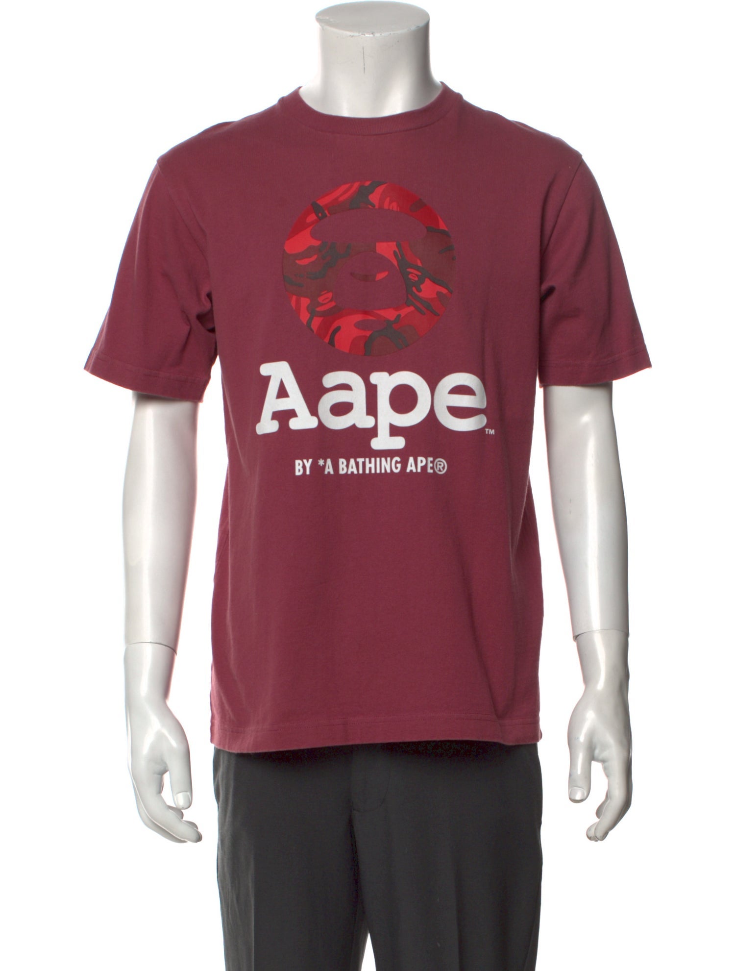 Aape by A Bathing Ape Graphic Print Crew Neck T-Shirt