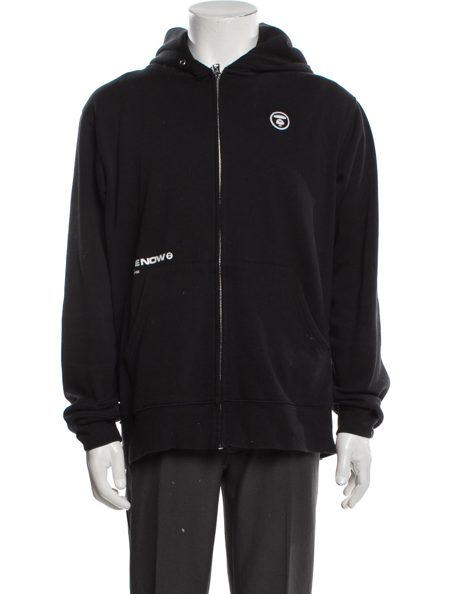 Aape by A Bathing Ape Graphic Print Crew Neck Hoodie