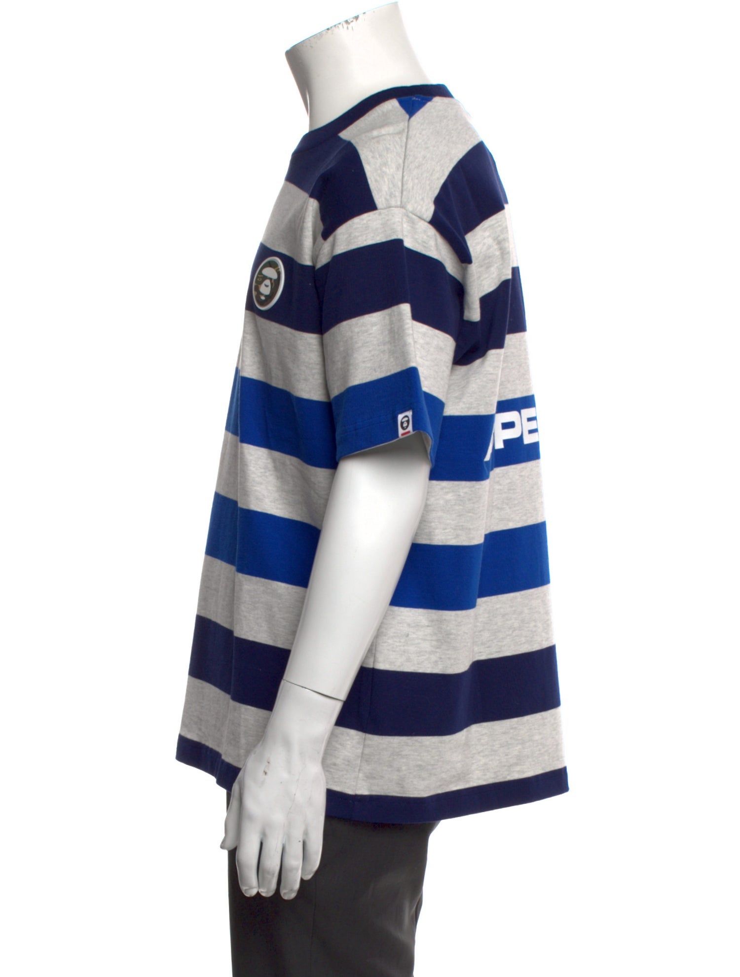 Aape by A Bathing Ape Border Striped T-Shirt w/ Tags