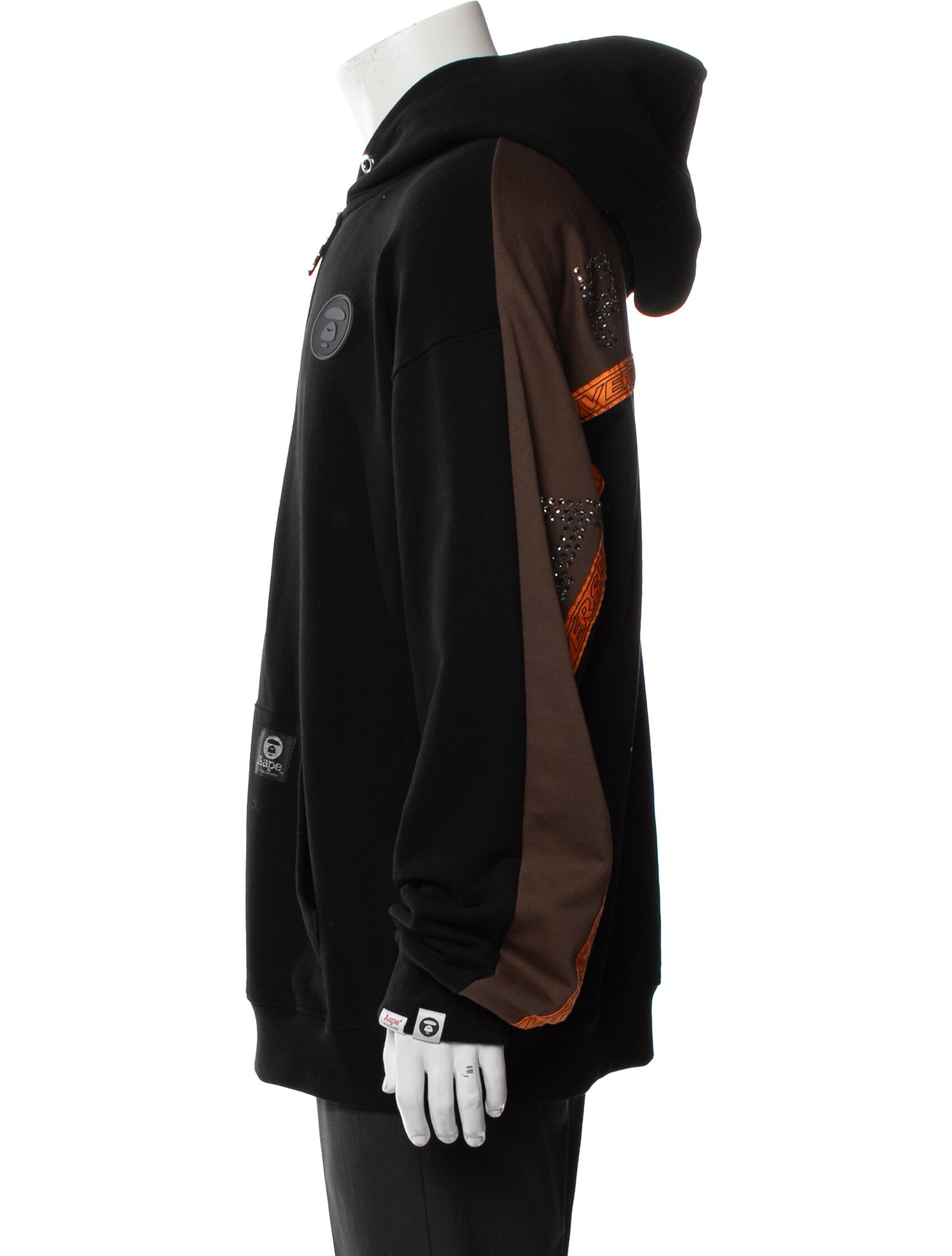 Aape by A Bathing Ape V-Neck Long Sleeve Hoodie