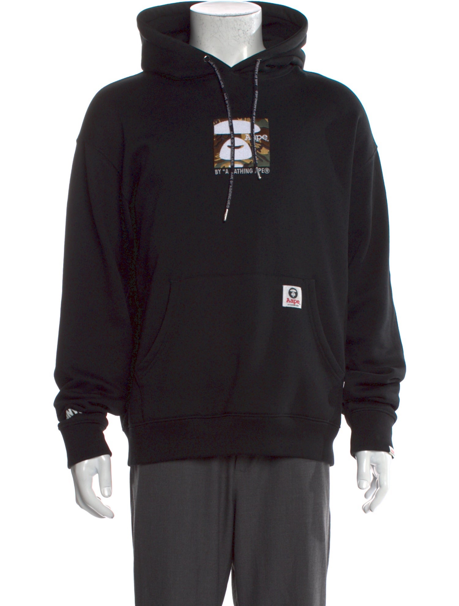 Aape by A Bathing Ape Graphic Print Crew Neck Hoodie
