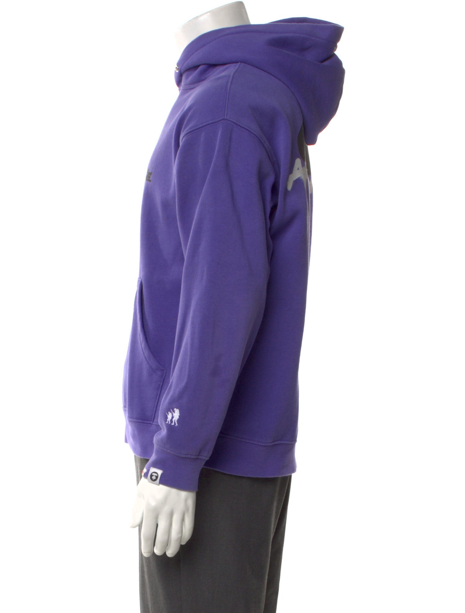 Aape by A Bathing Ape Graphic Print Crew Neck Hoodie