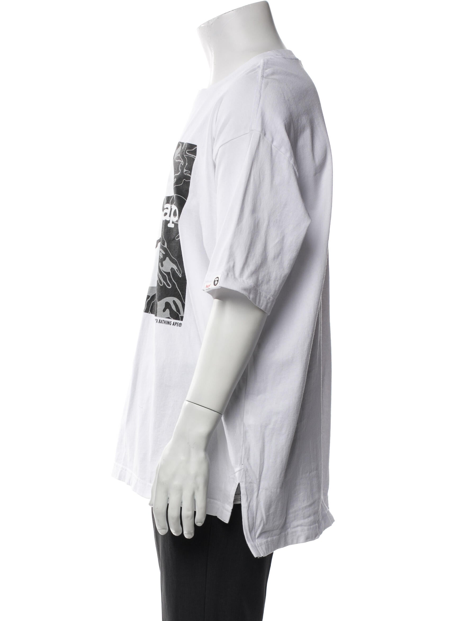 Aape by A Bathing Ape Graphic Print Crew Neck T-Shirt