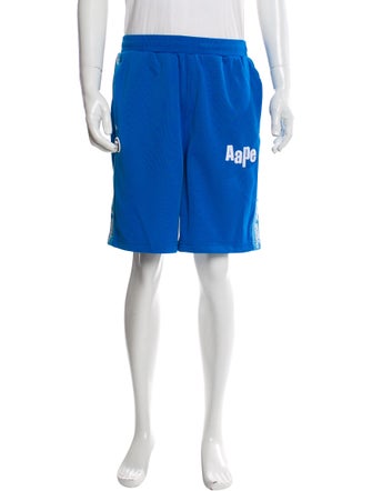 Aape by A Bathing Ape Graphic Print Jogger Shorts