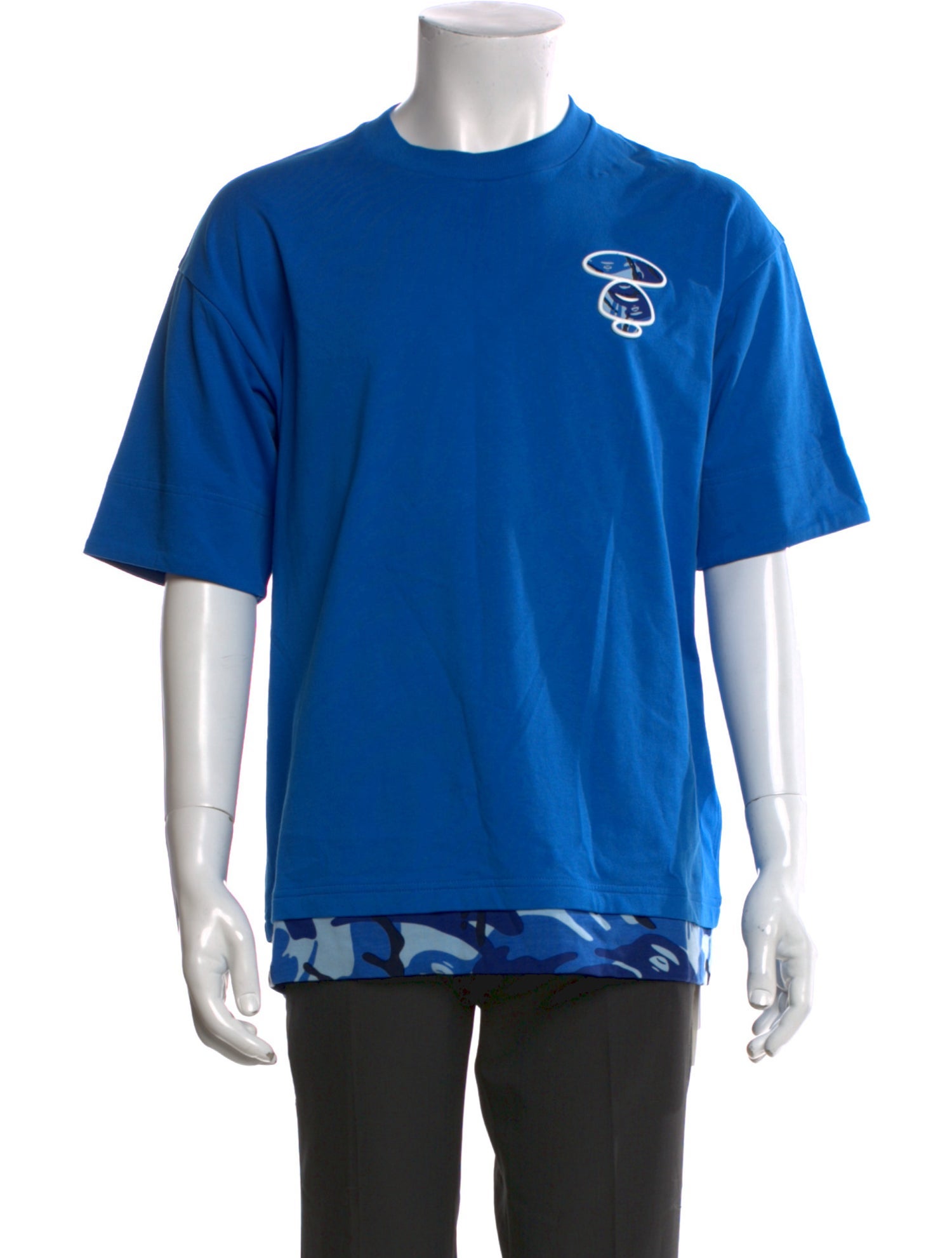 Aape by A Bathing Ape Graphic Print Crew Neck T-Shirt