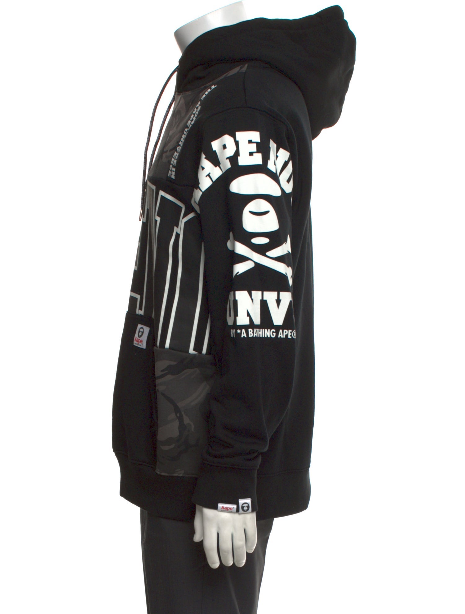 Aape by A Bathing Ape Universe Camo Panelled Printed Hoodie w/ Tags