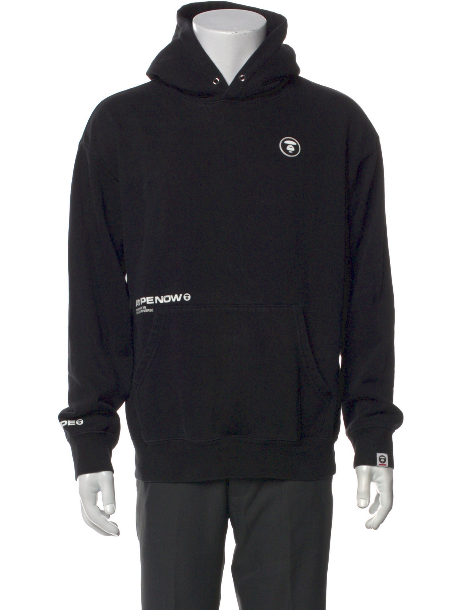 Aape by A Bathing Ape Graphic Print Crew Neck Hoodie