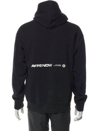 Aape by A Bathing Ape Graphic Print Crew Neck Hoodie