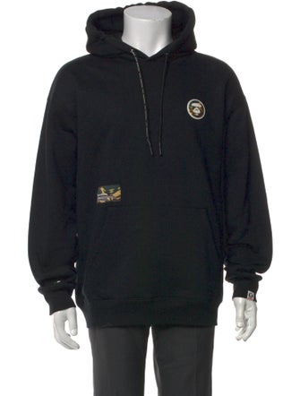 Aape by A Bathing Ape Graphic Print Crew Neck Hoodie