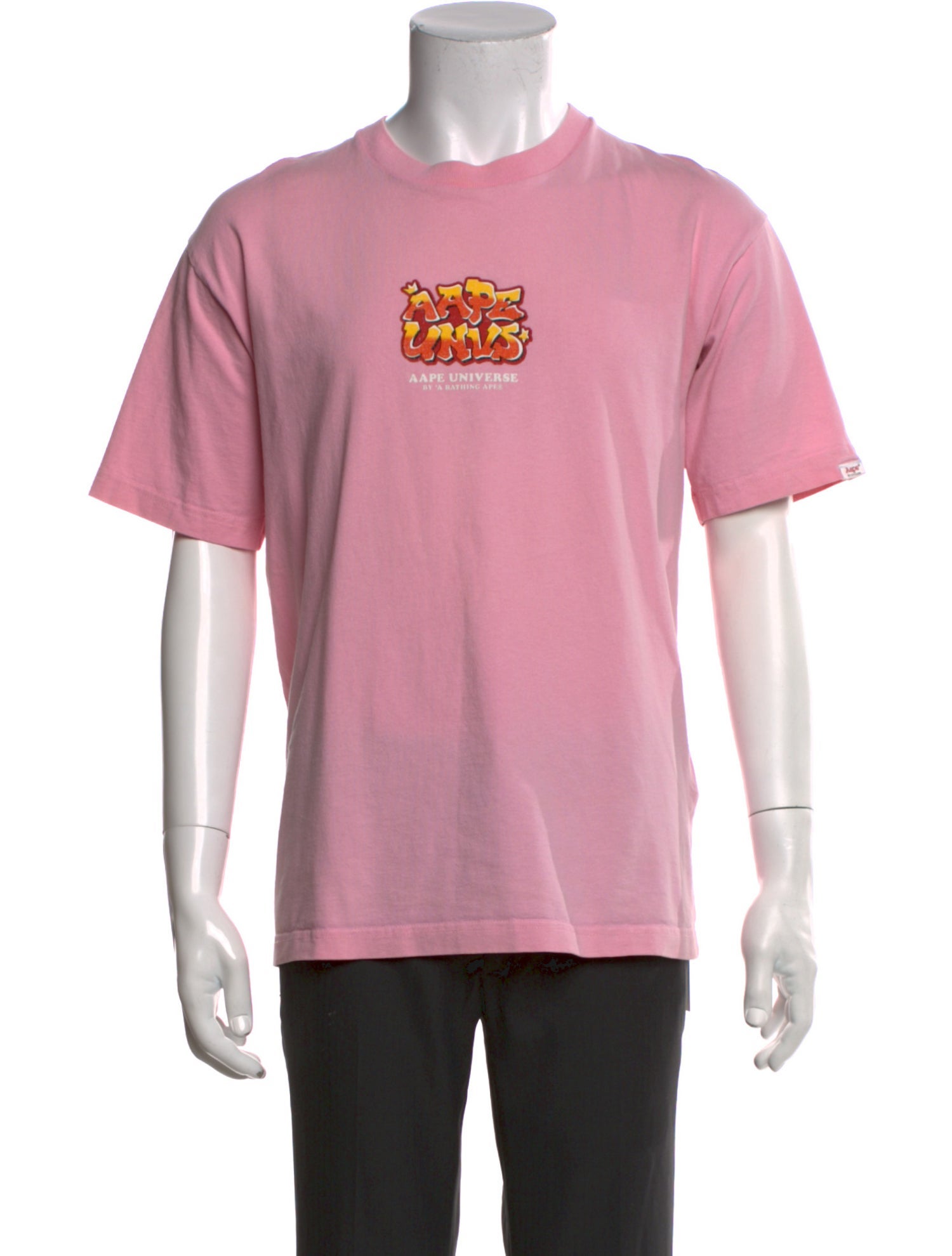 Aape by A Bathing Ape Signature Logo Graphic Print T-Shirt