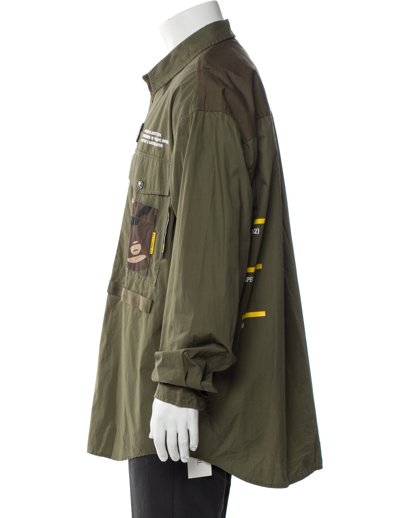 Aape by A Bathing Ape Graphic Print Long Sleeve Shirt