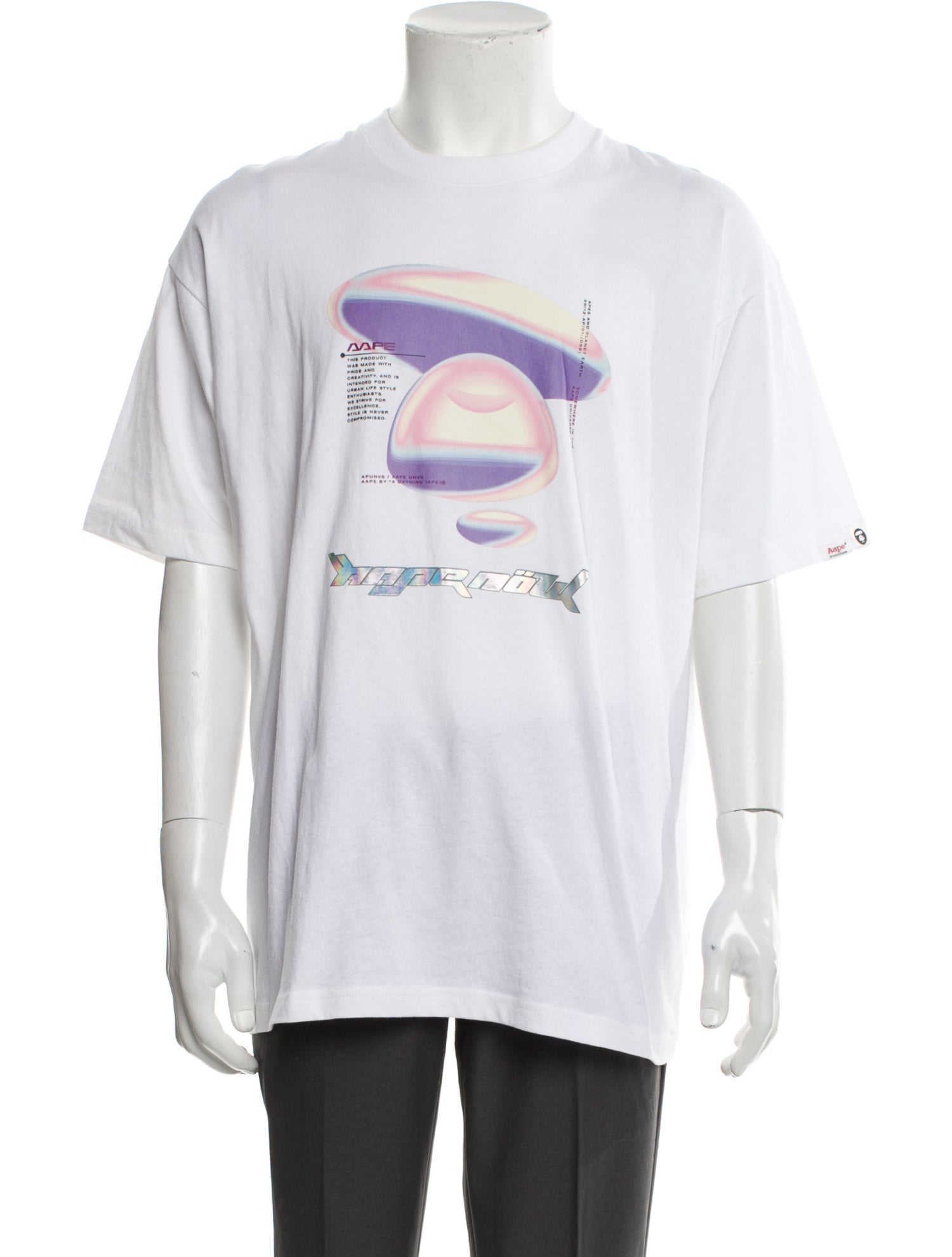 Aape by A Bathing Ape AAPE NOW Graphic Print T-Shirt w/ Tags