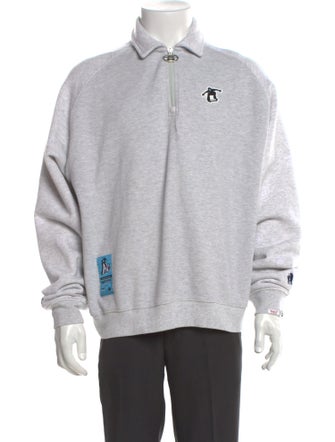 Aape by A Bathing Ape Graphic Print Collar Sweatshirt