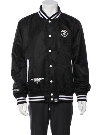 Aape by A Bathing Ape Striped Bomber Jacket