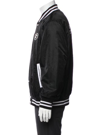 Aape by A Bathing Ape Striped Bomber Jacket