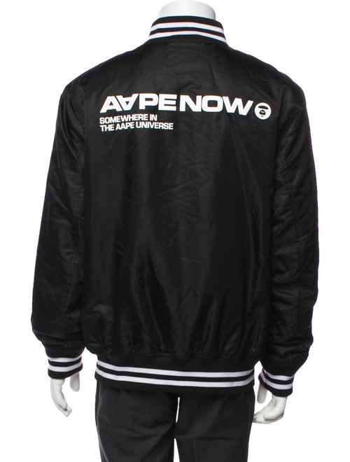 Aape by A Bathing Ape Striped Bomber Jacket