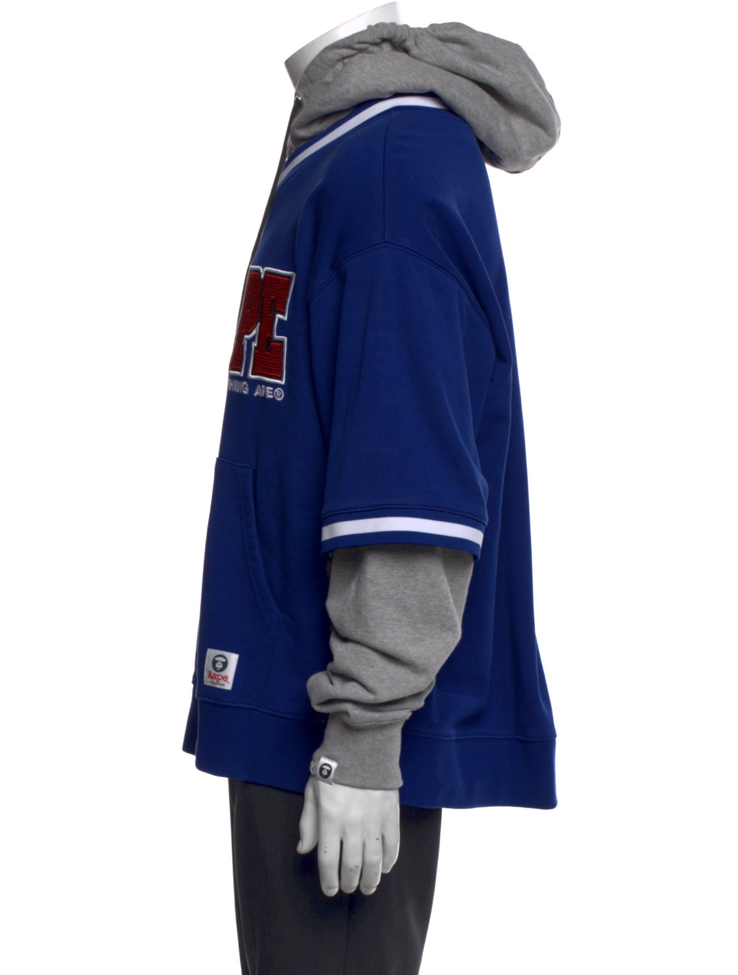 Aape by A Bathing Ape Graphic Print Crew Neck Hoodie