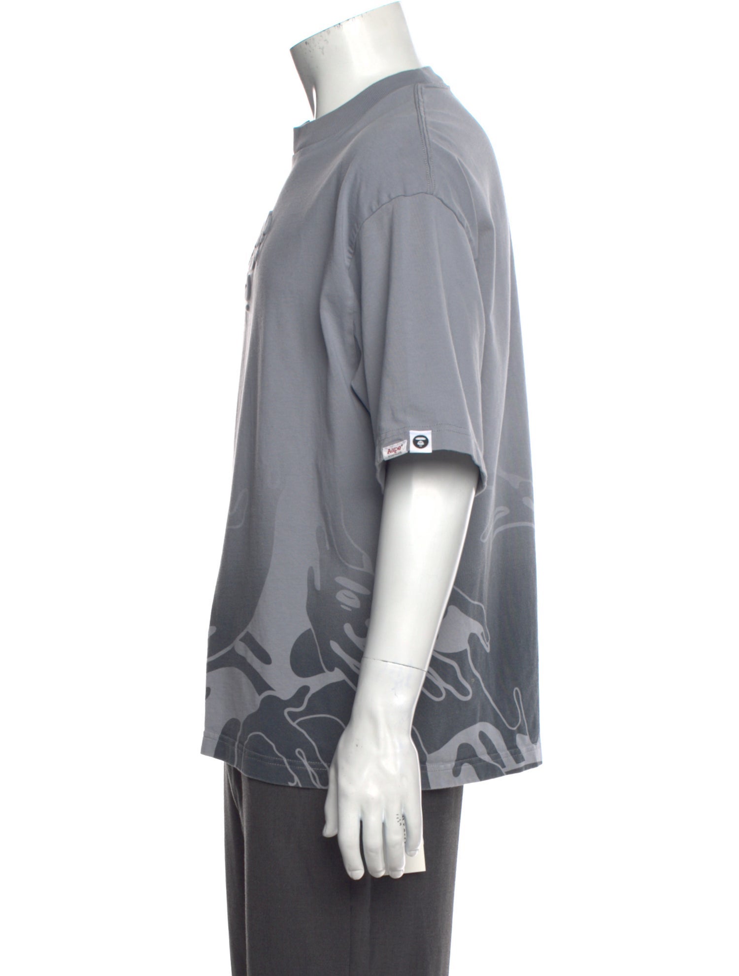 Aape by A Bathing Ape Graphic Print Crew Neck T-Shirt